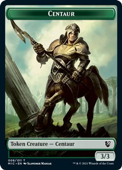 Centaur // Wolf Double-Sided Token [Innistrad: Midnight Hunt Commander Tokens] | Mega City Incorporated