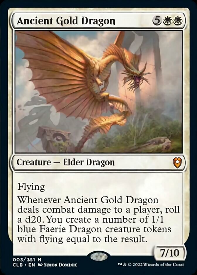 Ancient Gold Dragon [Commander Legends: Battle for Baldur's Gate] | Mega City Incorporated