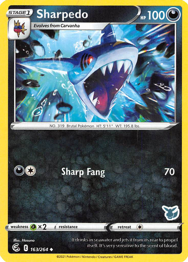 Sharpedo (163/264) (Eevee Deck) [Battle Academy 2022] | Mega City Incorporated