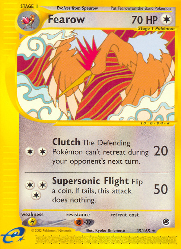 Fearow (45/165) [Expedition: Base Set] | Mega City Incorporated