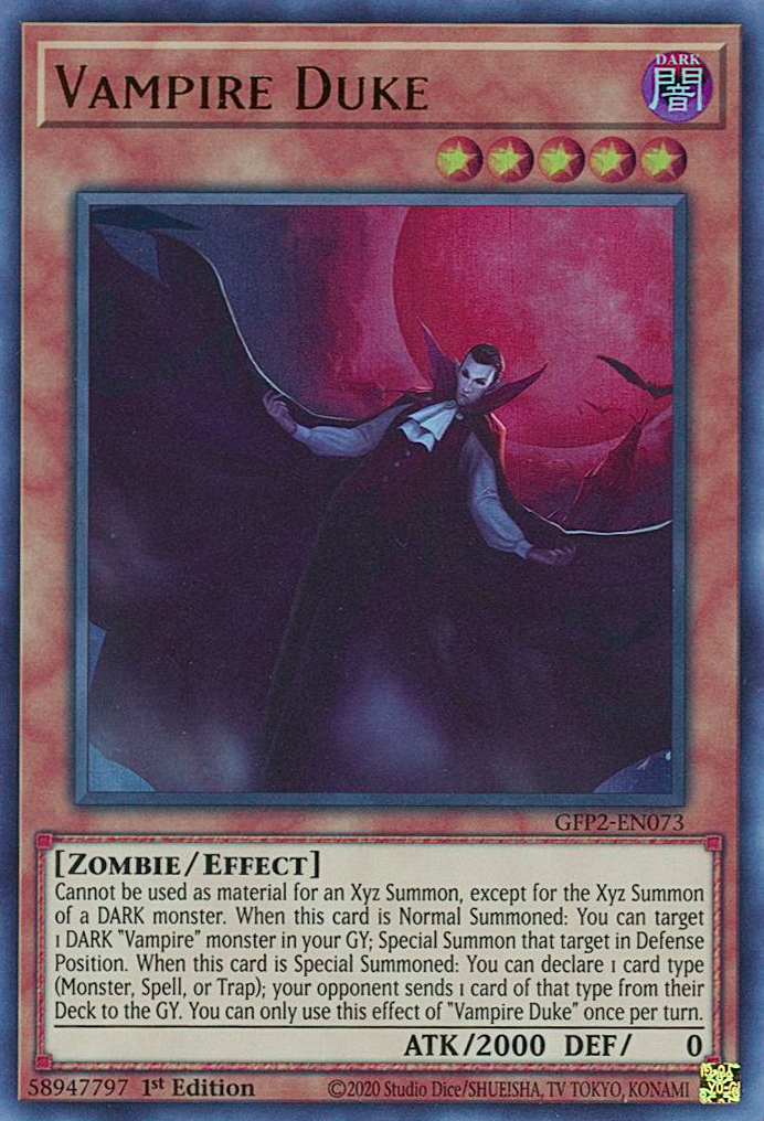 Vampire Duke [GFP2-EN073] Ultra Rare | Mega City Incorporated