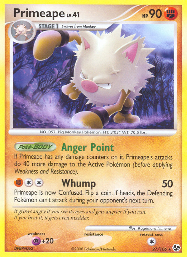 Primeape (27/106) [Diamond & Pearl: Great Encounters] | Mega City Incorporated