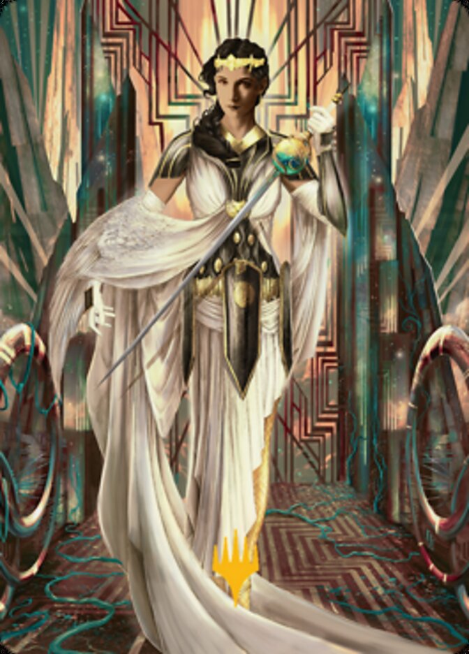 Elspeth Resplendent 2 Art Card (Gold-Stamped Signature) [Streets of New Capenna Art Series] | Mega City Incorporated