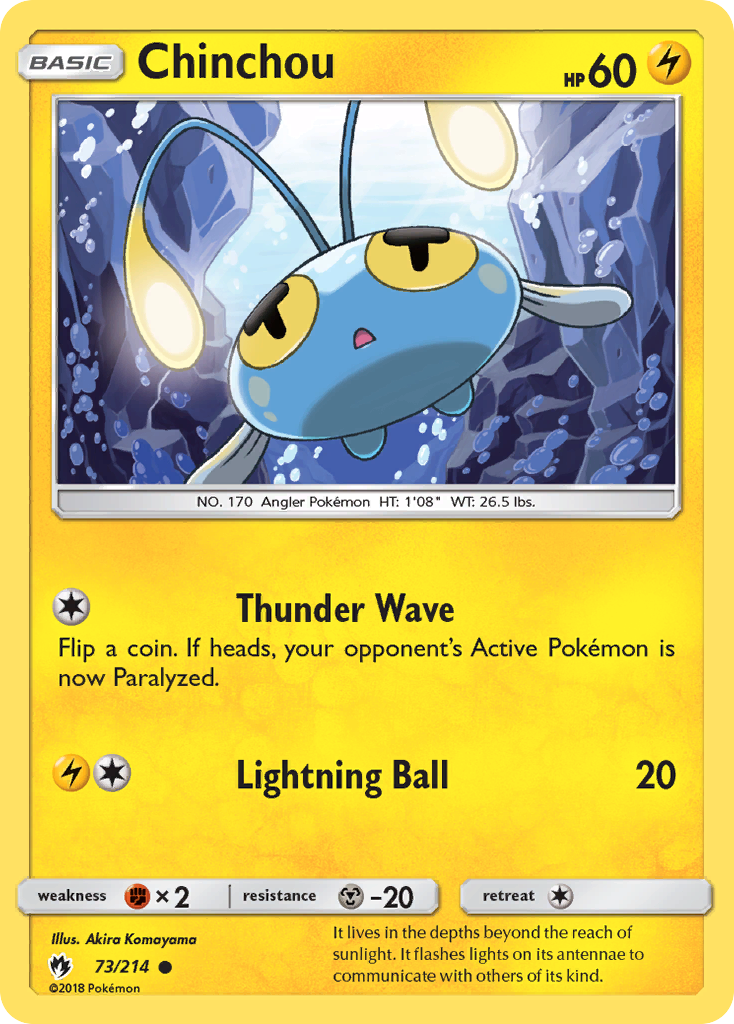 Chinchou (73/214) [Sun & Moon: Lost Thunder] | Mega City Incorporated