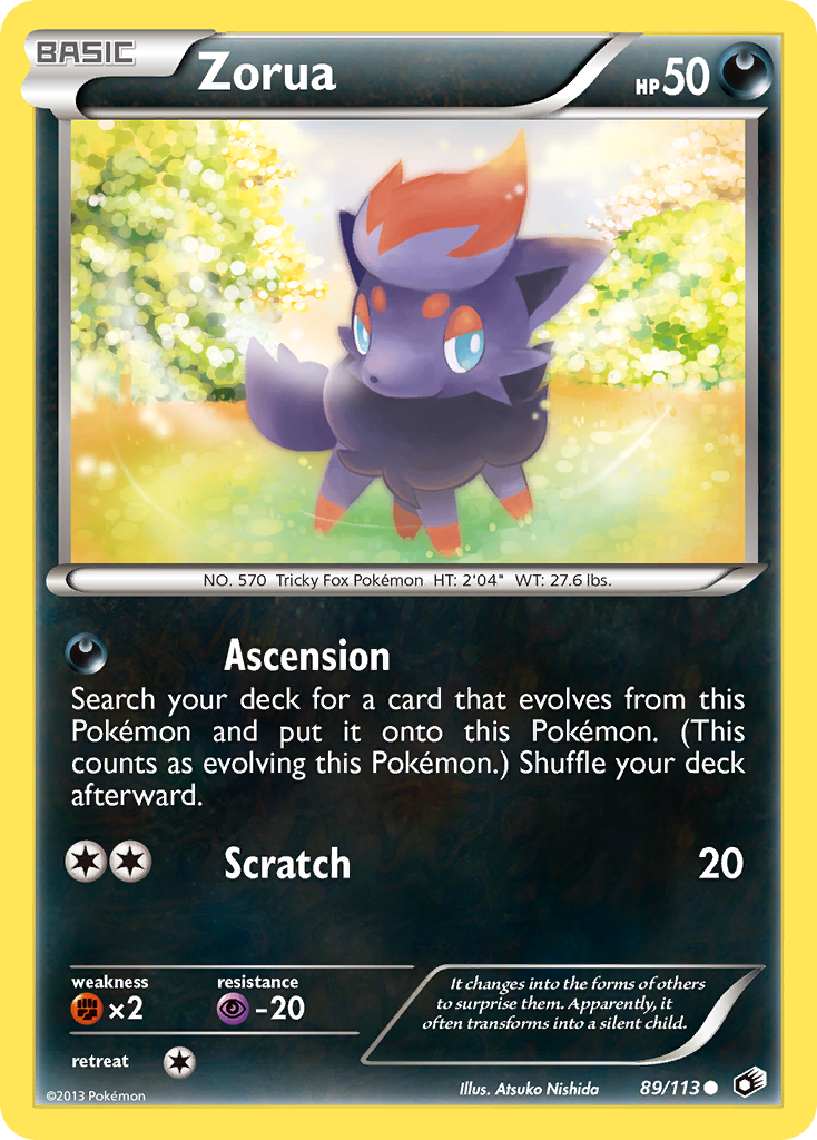 Zorua (89/113) [Black & White: Legendary Treasures] | Mega City Incorporated