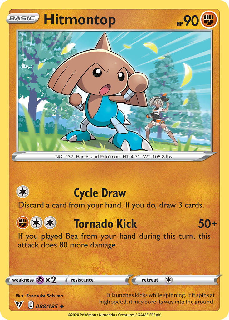 Hitmontop (088/185) [Sword & Shield: Vivid Voltage] | Mega City Incorporated