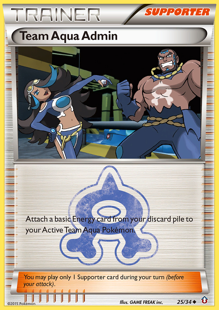 Team Aqua Admin (25/34) [XY: Double Crisis] | Mega City Incorporated