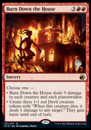 Burn Down the House (Promo Pack) [Innistrad: Midnight Hunt Promos] | Mega City Incorporated