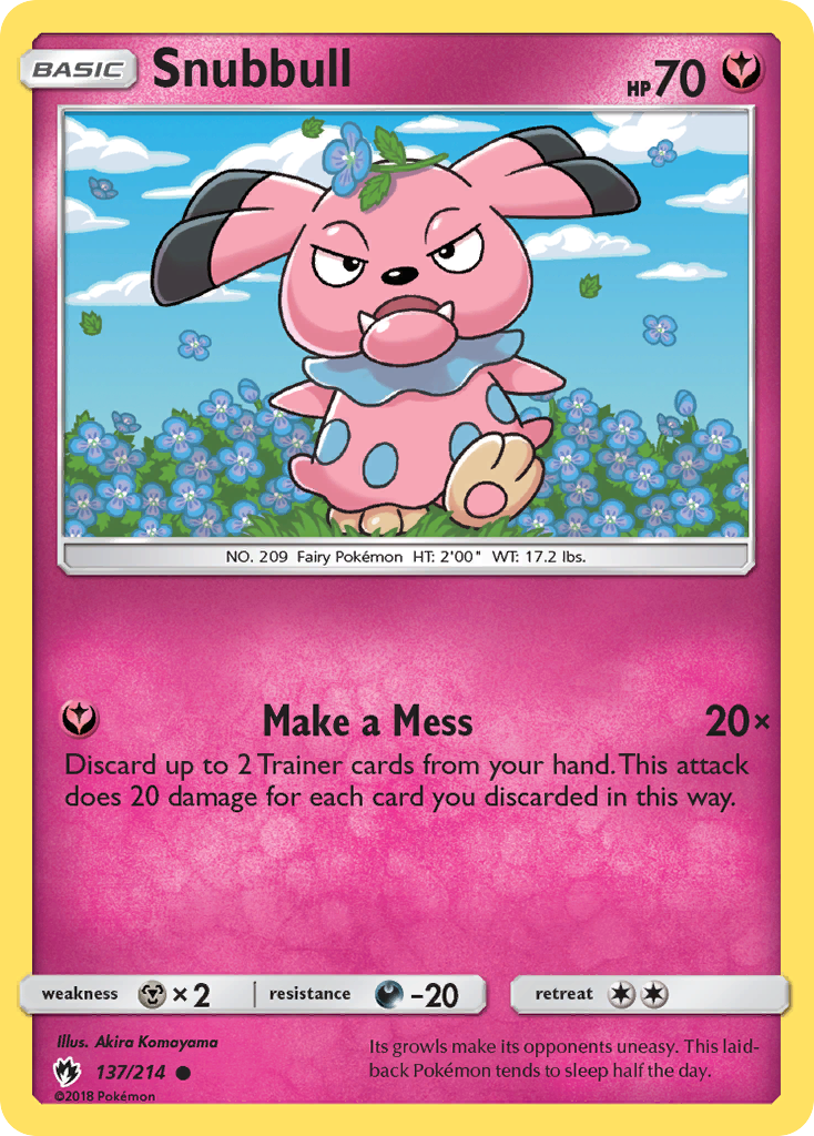 Snubbull (137/214) [Sun & Moon: Lost Thunder] | Mega City Incorporated