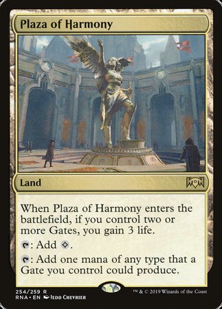 Plaza of Harmony [Ravnica Allegiance] | Mega City Incorporated