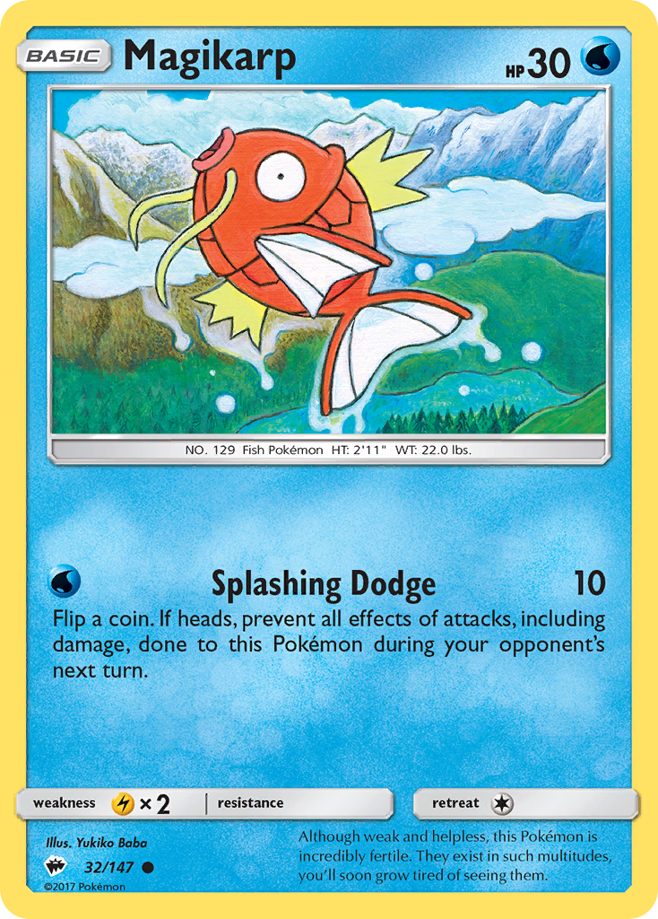 Magikarp (32/147) [Sun & Moon: Burning Shadows] | Mega City Incorporated