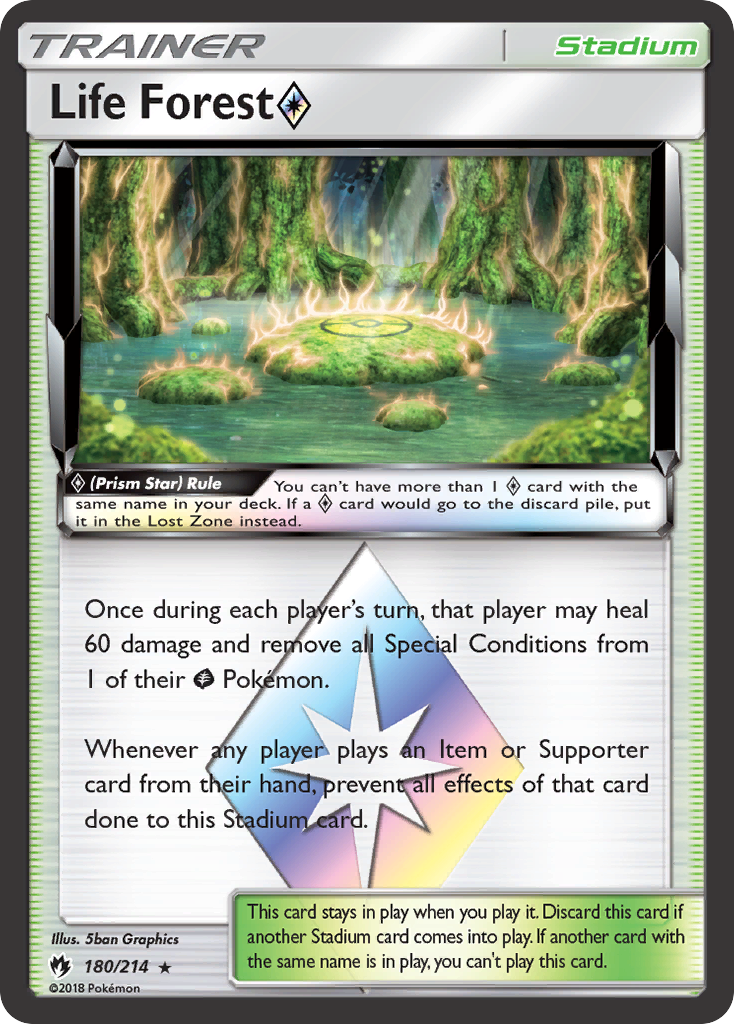 Life Forest (180/214) (Prism Star) [Sun & Moon: Lost Thunder] | Mega City Incorporated