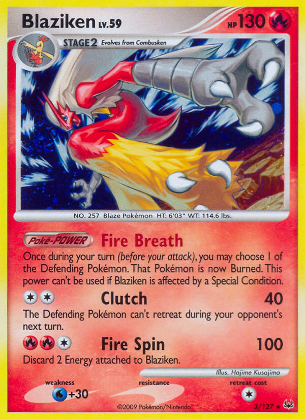 Blaziken (3/127) [Platinum: Base Set] | Mega City Incorporated