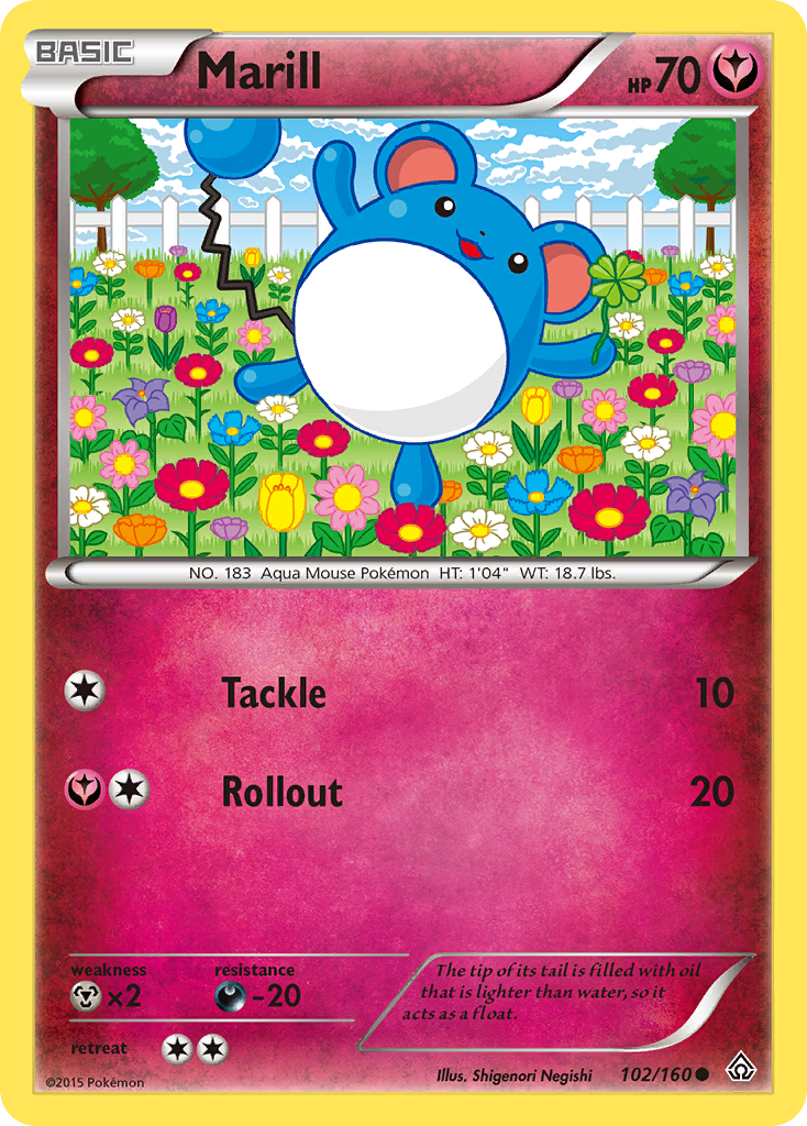 Marill (102/160) [XY: Primal Clash] | Mega City Incorporated