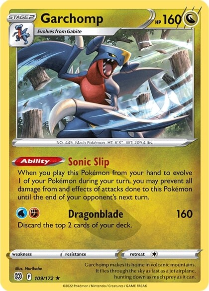 Garchomp (109/172) [Sword & Shield: Brilliant Stars] | Mega City Incorporated