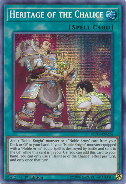 Heritage of the Chalice [MP19-EN224] Prismatic Secret Rare | Mega City Incorporated