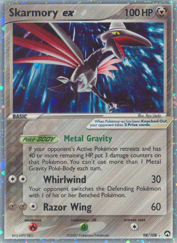 Skarmory ex (98/108) [EX: Power Keepers] | Mega City Incorporated