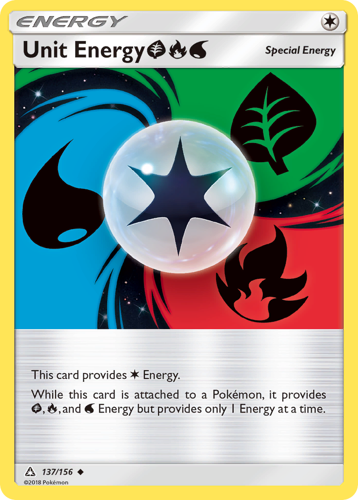 Unit Energy (137/156) (Grass, Fire, Water) [Sun & Moon: Ultra Prism] | Mega City Incorporated