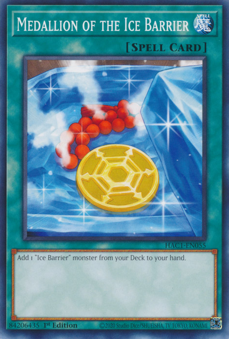Medallion of the Ice Barrier [HAC1-EN055] Common | Mega City Incorporated