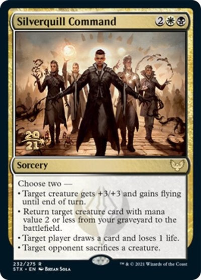 Silverquill Command [Strixhaven: School of Mages Prerelease Promos] | Mega City Incorporated