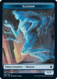 Illusion // Plant Double-sided Token [Zendikar Rising Tokens] | Mega City Incorporated