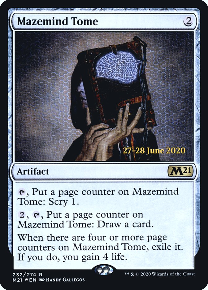 Mazemind Tome  [Core Set 2021 Prerelease Promos] | Mega City Incorporated