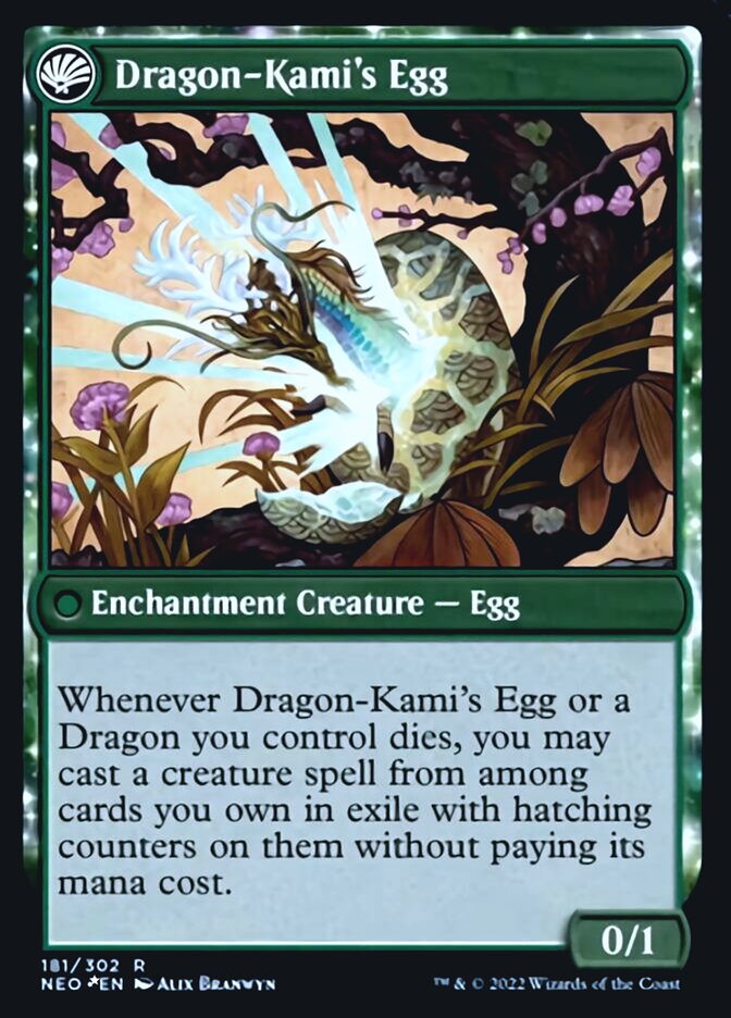 The Dragon-Kami Reborn // Dragon-Kami's Egg [Kamigawa: Neon Dynasty Prerelease Promos] | Mega City Incorporated