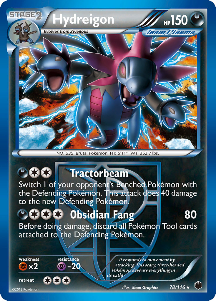 Hydreigon (78/116) [Black & White: Plasma Freeze] | Mega City Incorporated