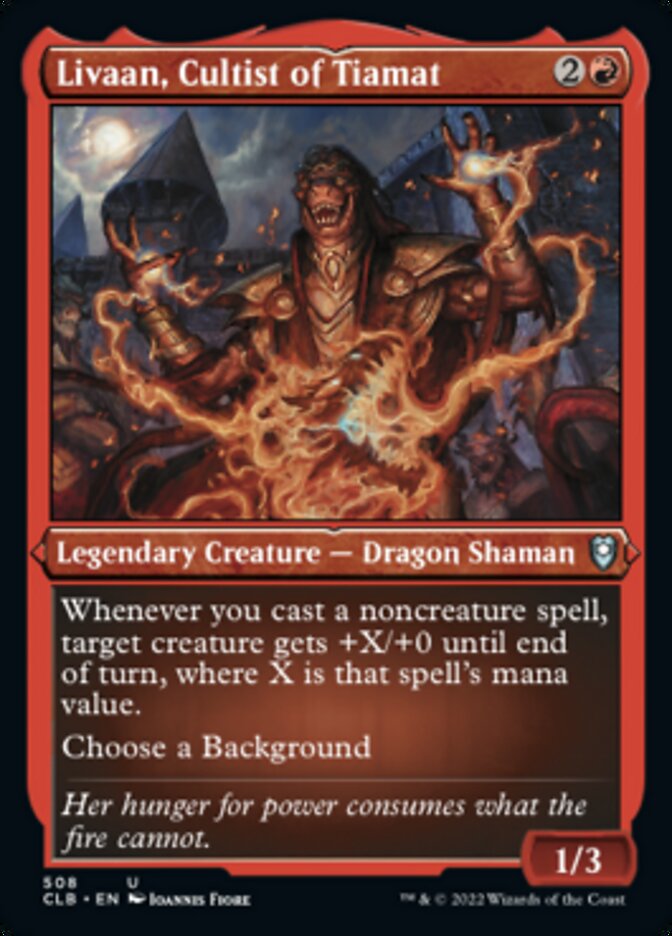 Livaan, Cultist of Tiamat (Foil Etched) [Commander Legends: Battle for Baldur's Gate] | Mega City Incorporated