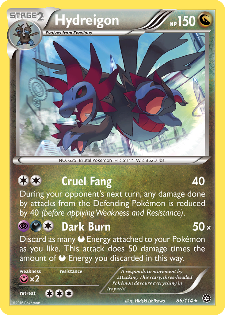 Hydreigon (86/114) [XY: Steam Siege] | Mega City Incorporated