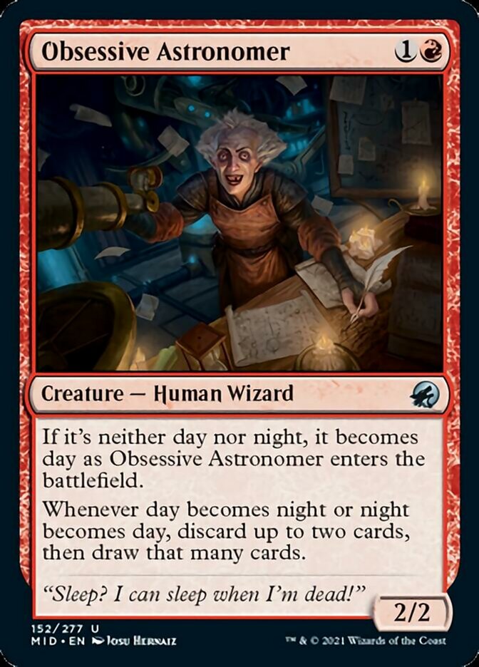 Obsessive Astronomer [Innistrad: Midnight Hunt] | Mega City Incorporated