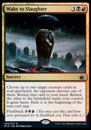 Wake to Slaughter (Promo Pack) [Innistrad: Midnight Hunt Promos] | Mega City Incorporated