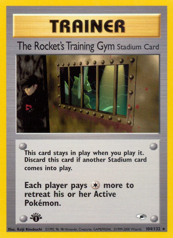 The Rocket's Training Gym (104/132) [Gym Heroes 1st Edition] | Mega City Incorporated