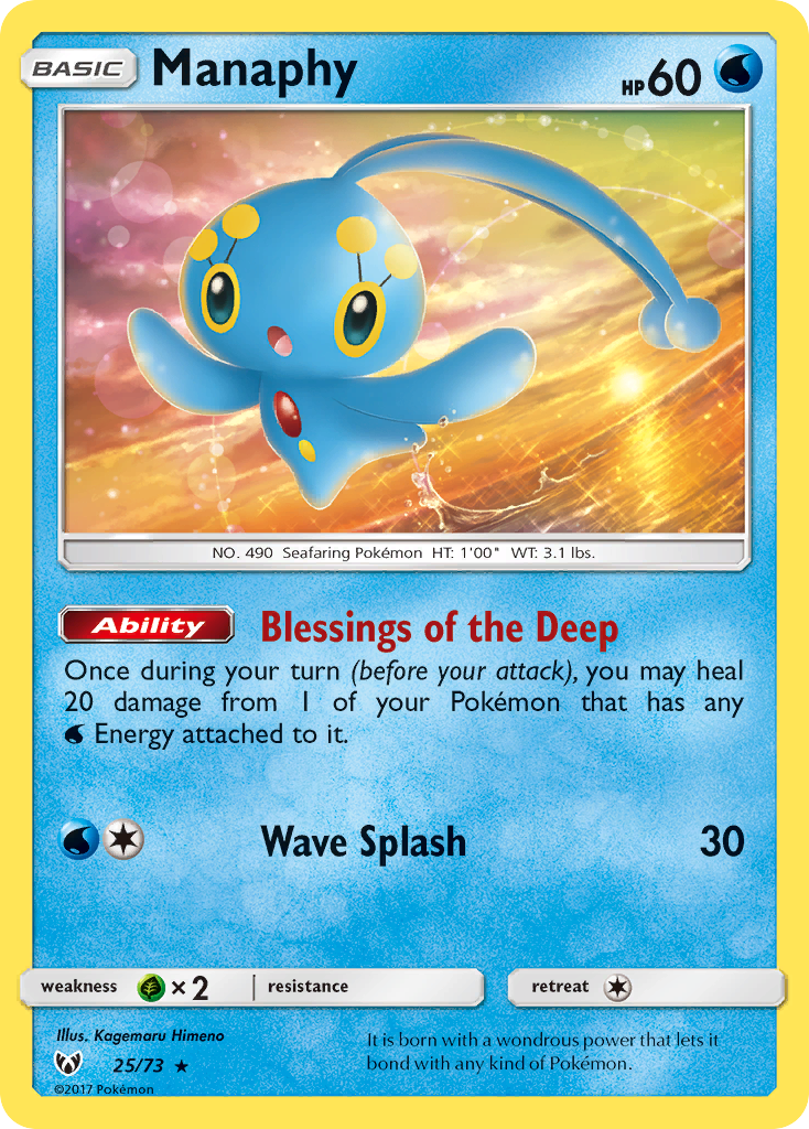 Manaphy (25/73) [Sun & Moon: Shining Legends] | Mega City Incorporated