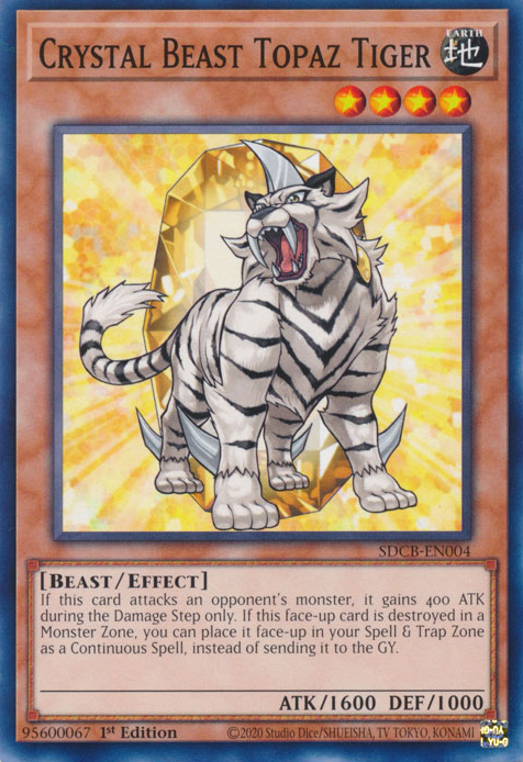 Crystal Beast Topaz Tiger [SDCB-EN004] Common | Mega City Incorporated