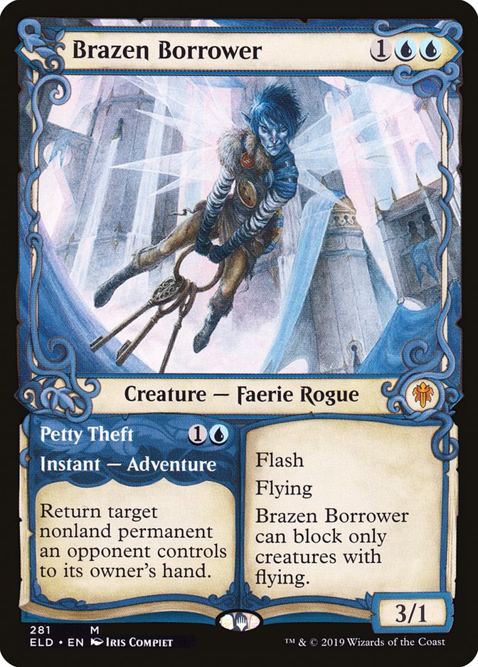 Brazen Borrower // Petty Theft (Showcase) [Throne of Eldraine] | Mega City Incorporated