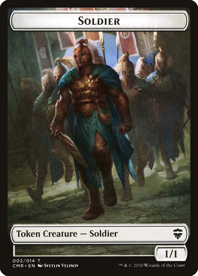Soldier Token // The Monarch Token [Commander Legends Tokens] | Mega City Incorporated