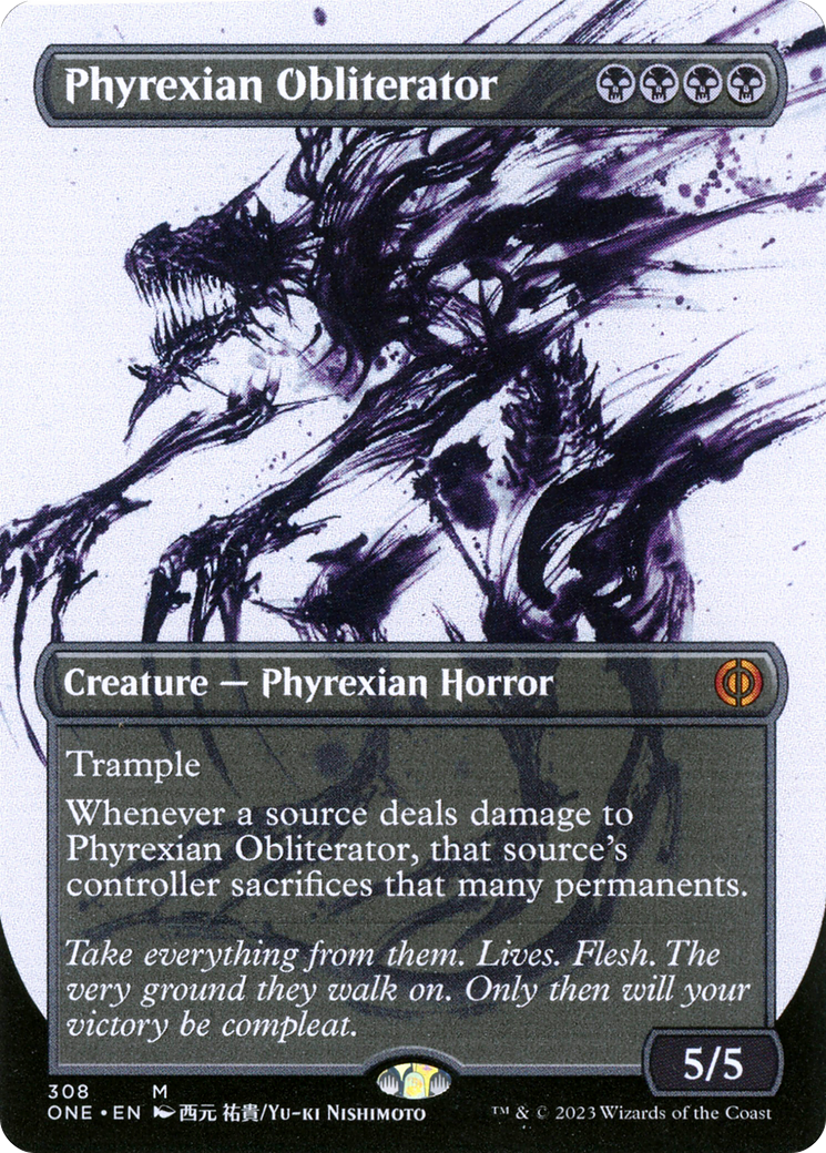 Phyrexian Obliterator (Borderless Ichor) [Phyrexia: All Will Be One] | Mega City Incorporated