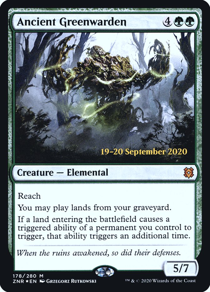 Ancient Greenwarden  [Zendikar Rising Prerelease Promos] | Mega City Incorporated