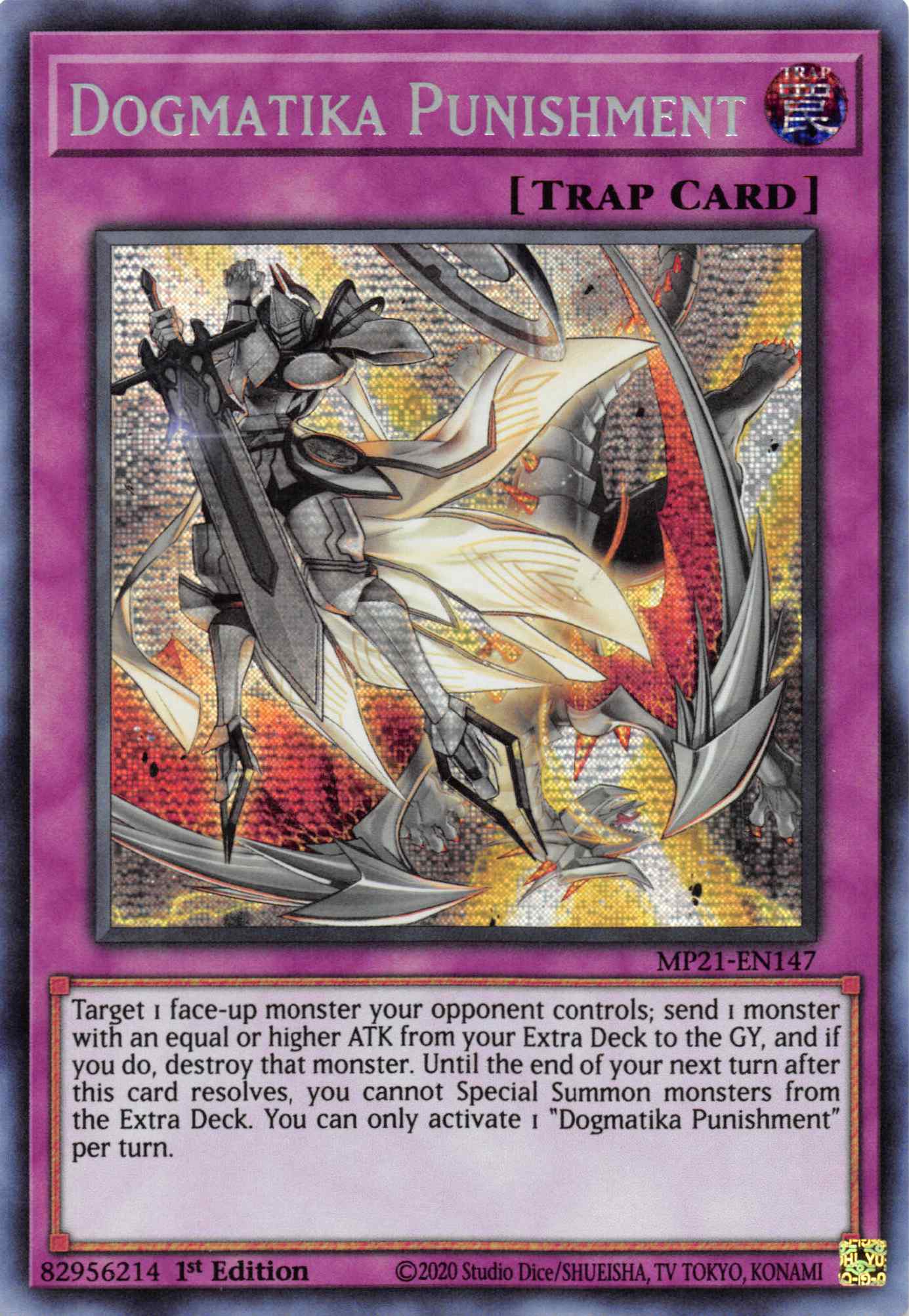 Dogmatika Punishment [MP21-EN147] Prismatic Secret Rare | Mega City Incorporated