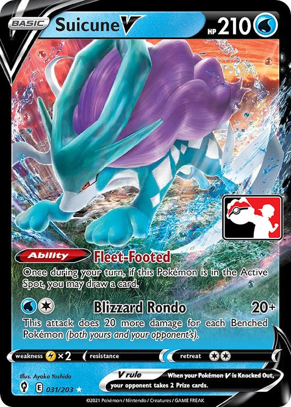 Suicune V (031/203) [Prize Pack Series One] | Mega City Incorporated