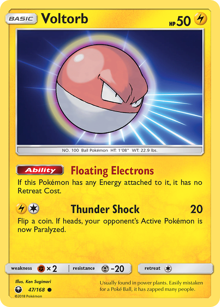 Voltorb (47/168) [Sun & Moon: Celestial Storm] | Mega City Incorporated