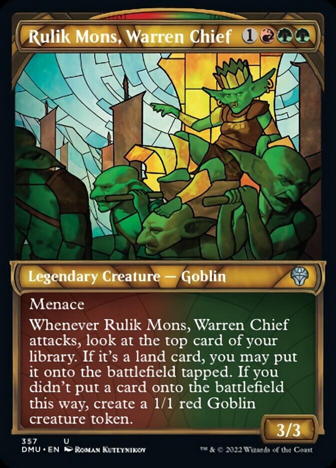 Rulik Mons, Warren Chief (Showcase Textured) [Dominaria United] | Mega City Incorporated