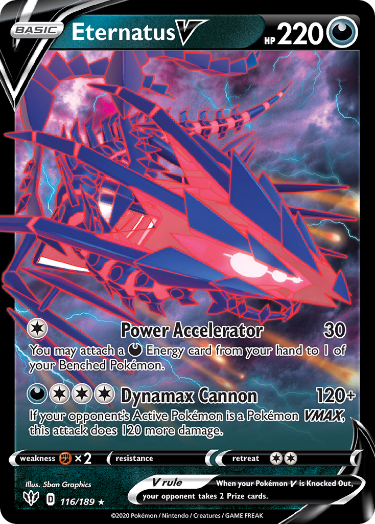 Eternatus V (116/189) (Jumbo Card) [Sword & Shield: Darkness Ablaze] | Mega City Incorporated