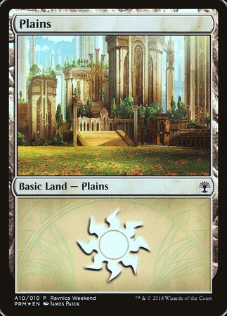 Plains - Selesnya (A10) [GRN Ravnica Weekend] | Mega City Incorporated