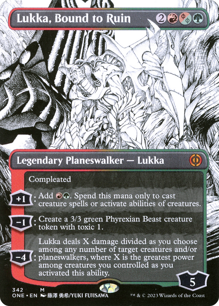 Lukka, Bound to Ruin (Borderless Manga) [Phyrexia: All Will Be One] | Mega City Incorporated