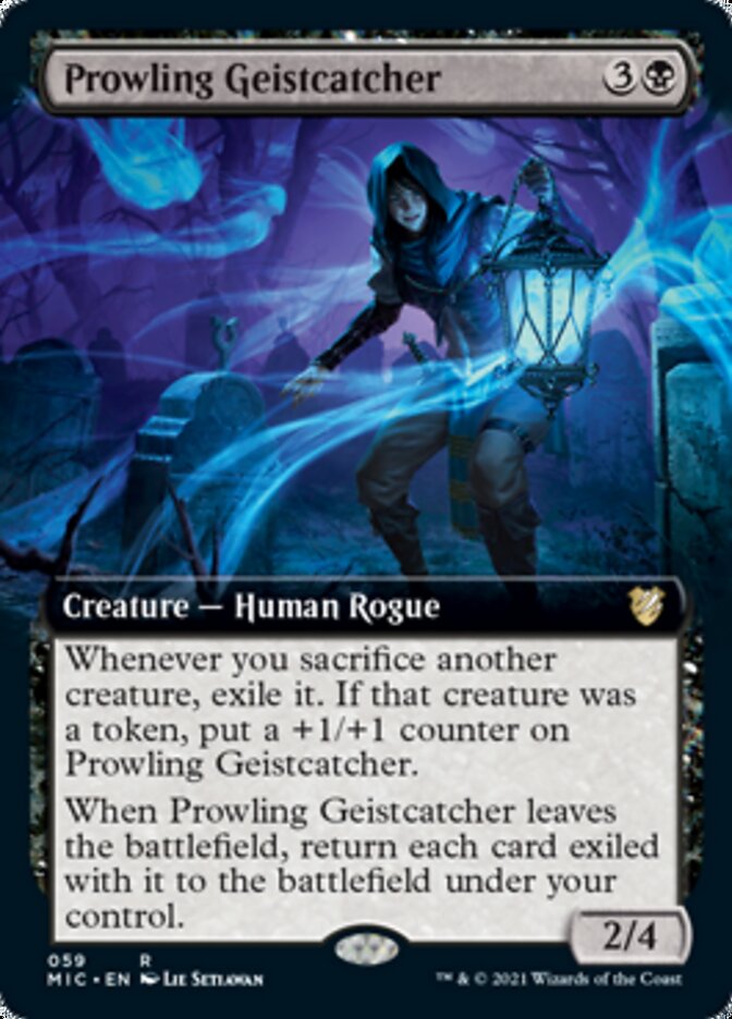 Prowling Geistcatcher (Extended) [Innistrad: Midnight Hunt Commander] | Mega City Incorporated