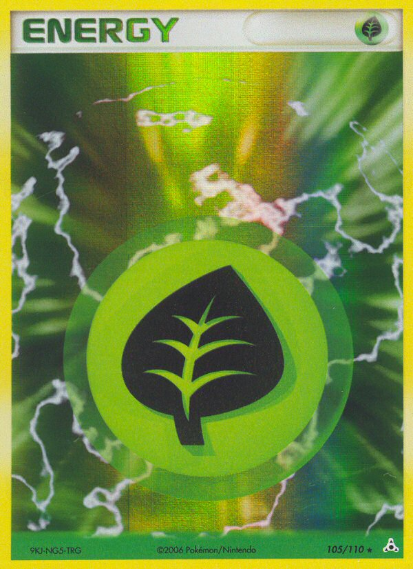 Grass Energy (105/110) [EX: Holon Phantoms] | Mega City Incorporated