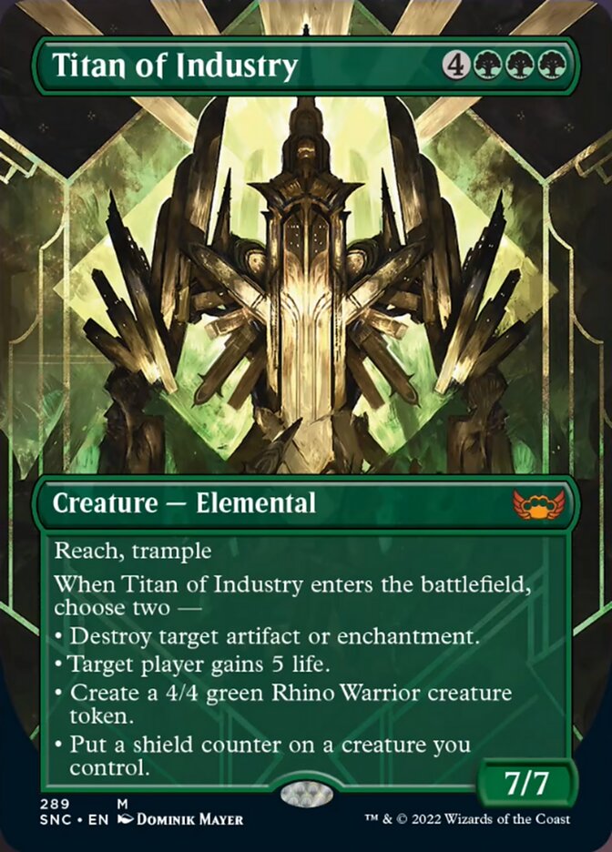 Titan of Industry (Borderless Alternate Art) [Streets of New Capenna] | Mega City Incorporated