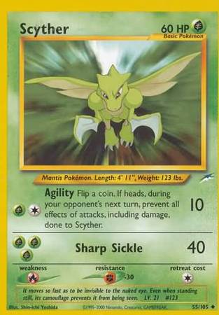 Scyther (55/105) [Neo Destiny Unlimited] | Mega City Incorporated